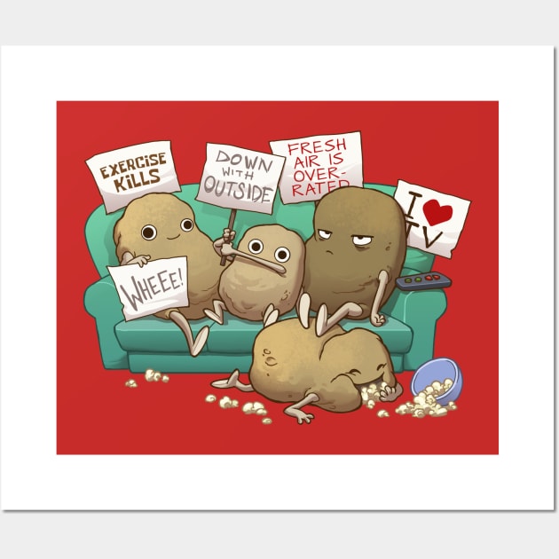 Couch Potato Club Wall Art by Dooomcat